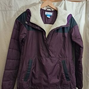 Columbia Women's Deep Purple and Black Snow Jacket